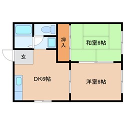 安倍川駅 徒歩16分 1階の物件間取画像